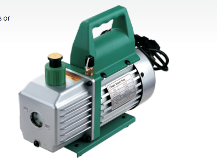 Vacuum Pumps Specifications (1.5-12CFM) Two Stage